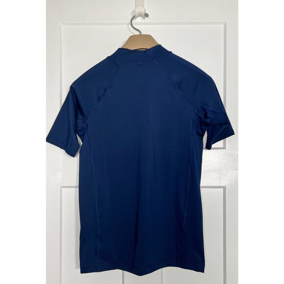 Lands End Rash Guard Shirt Navy Womens XL (14-16) - Picture 2 of 7